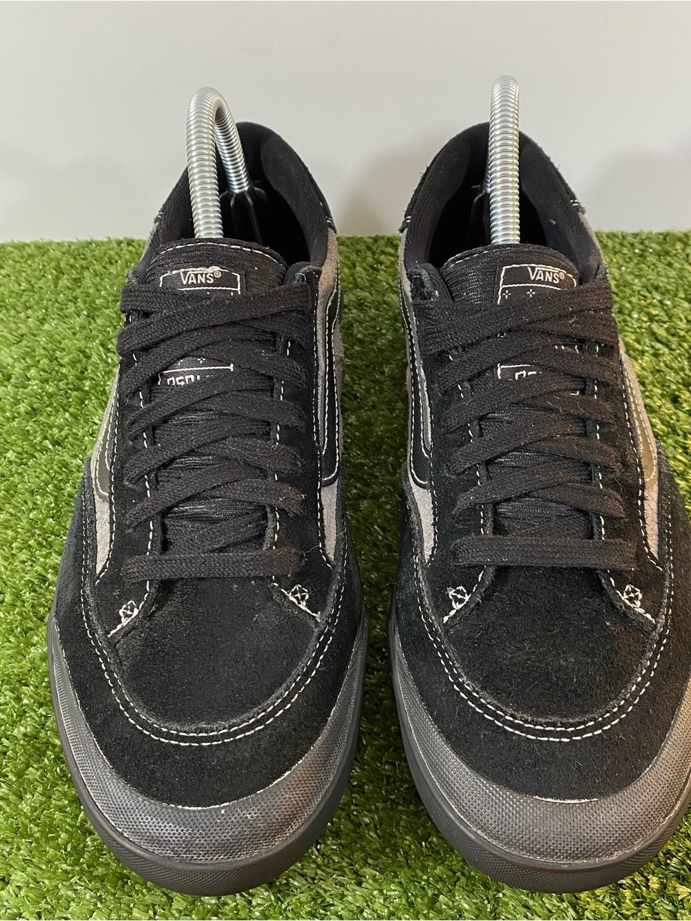 VANS Berle Pro Black Croc Gray Pewter Sneakers Men's Size 7.5 Skateboard Shoes